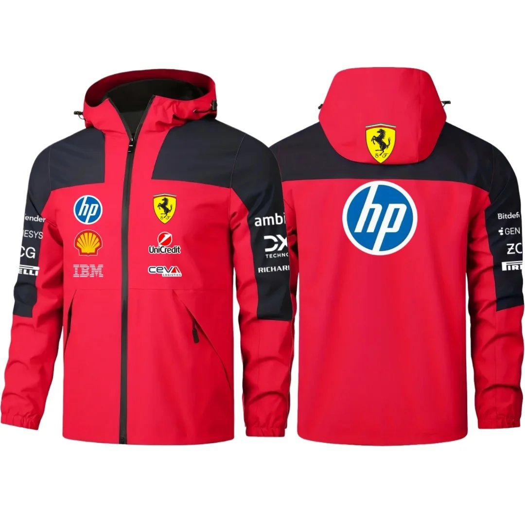 2026 Ferrari F1 driver No.16 Leclerc No.44 Hamilton same jacket with number, thin jacket for spring and autumn seasons, windproo