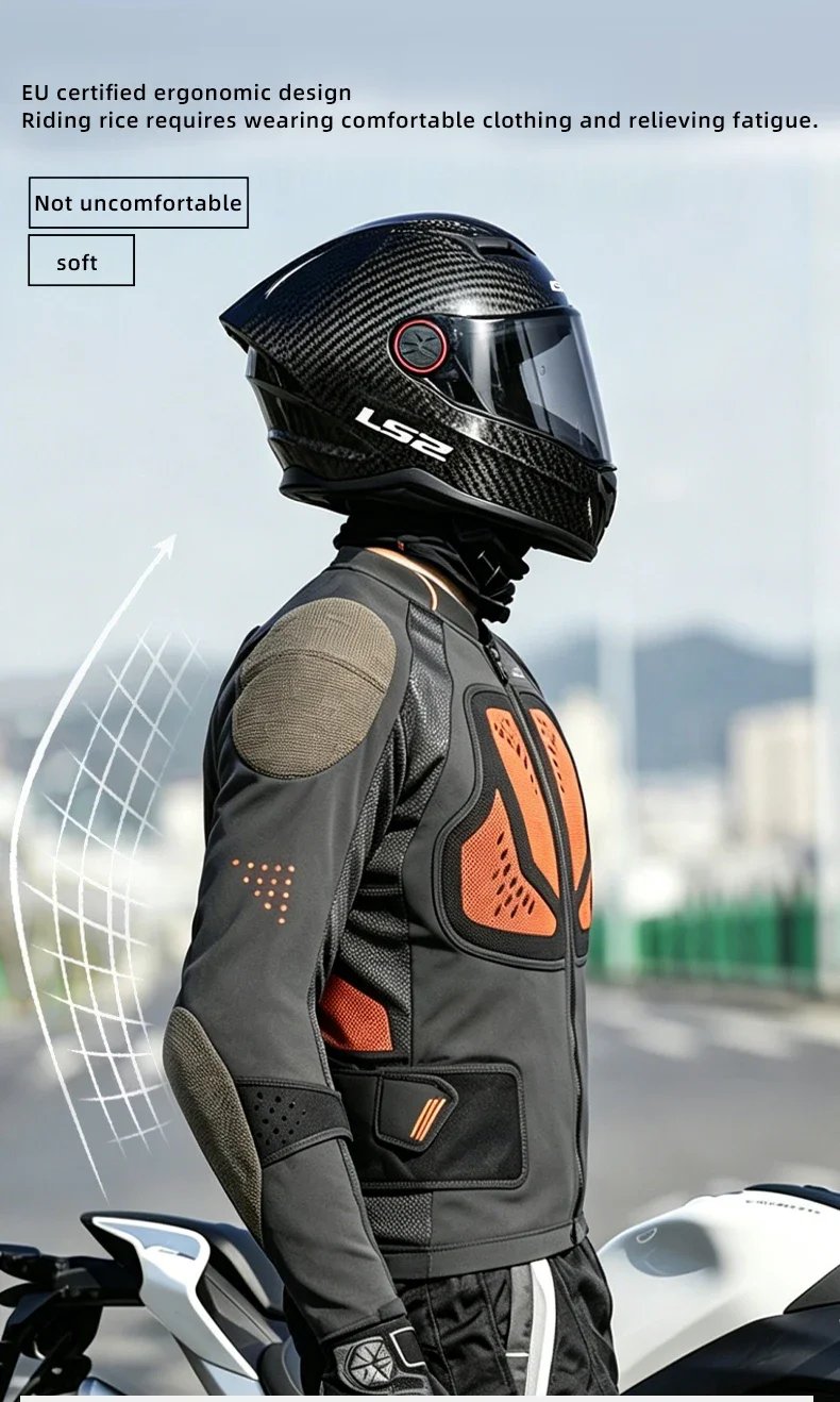 Original LS2 Motorcycle Riding Jacket LS2 X-TERRAIN Body Soft Armor Jacket Summer Breathable CE Anti-fall Wear-resistant Jacket Original LS2 Motorcycle Riding Jacket LS2 X-TERRAIN Body Soft Armor Jacket Summer Breathable CE Anti-fall Wear-resistant Jacket