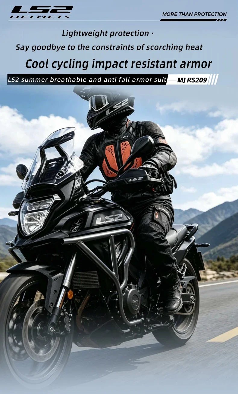 Original LS2 Motorcycle Riding Jacket LS2 X-TERRAIN Body Soft Armor Jacket Summer Breathable CE Anti-fall Wear-resistant Jacket Original LS2 Motorcycle Riding Jacket LS2 X-TERRAIN Body Soft Armor Jacket Summer Breathable CE Anti-fall Wear-resistant Jacket