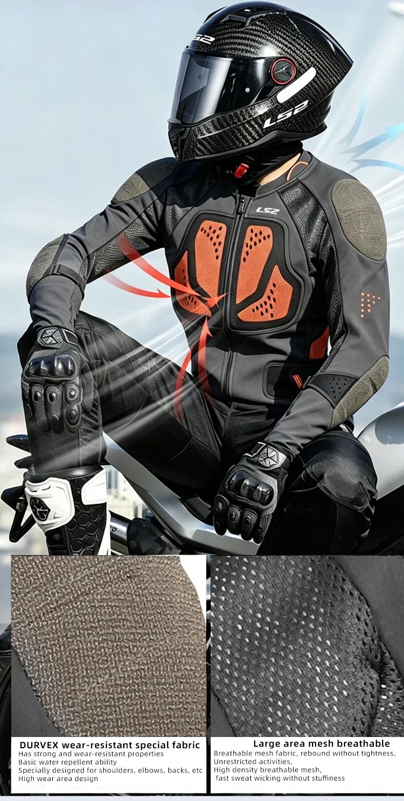 Original LS2 Motorcycle Riding Jacket LS2 X-TERRAIN Body Soft Armor Jacket Summer Breathable CE Anti-fall Wear-resistant Jacket Original LS2 Motorcycle Riding Jacket LS2 X-TERRAIN Body Soft Armor Jacket Summer Breathable CE Anti-fall Wear-resistant Jacket