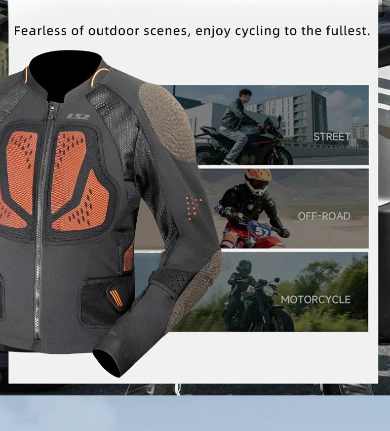 Original LS2 Motorcycle Riding Jacket LS2 X-TERRAIN Body Soft Armor Jacket Summer Breathable CE Anti-fall Wear-resistant Jacket Original LS2 Motorcycle Riding Jacket LS2 X-TERRAIN Body Soft Armor Jacket Summer Breathable CE Anti-fall Wear-resistant Jacket