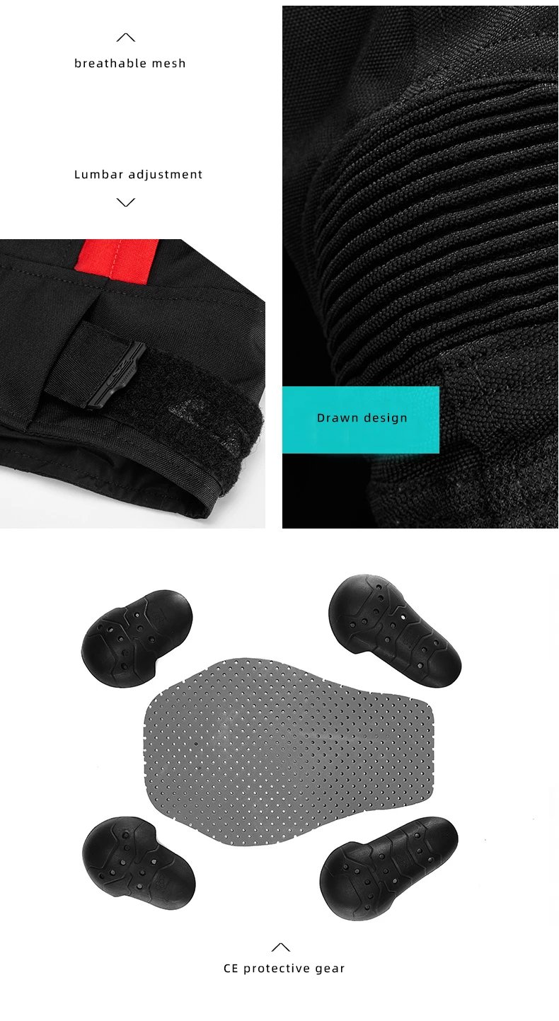Original LS2 Motorcycle Jacket Winter Warm Waterproof Motorbike Jacket CE Anti-fall Wear-resistant Off-Road Cycling Coat Jackets