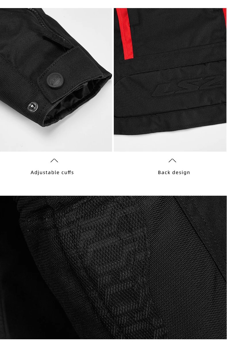 Original LS2 Motorcycle Jacket Winter Warm Waterproof Motorbike Jacket CE Anti-fall Wear-resistant Off-Road Cycling Coat Jackets