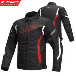 Original LS2 Motorcycle Jacket Winter Warm Waterproof Motorbike Jacket CE Anti-fall Wear-resistant Off-Road Cycling Coat Jackets
