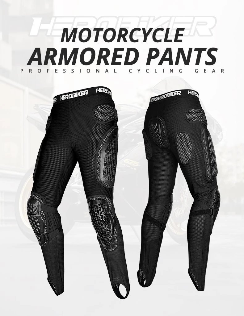 Men's Motorcycle Armor Trousers Summer Motocross Pants Long Armor Knee Crotch Hip Protection Motorbike Riding Racing Equipment Men's Motorcycle Armor Trousers Summer Motocross Pants Long Armor Knee Crotch Hip Protection Motorbike Riding Racing Equipment