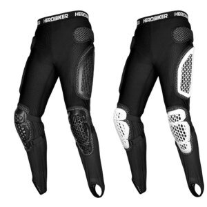 Menās Motorcycle Armor Trousers Summer Motocross Pants Long Armor Knee Crotch Hip Protection Motorbike Riding Racing Equipment