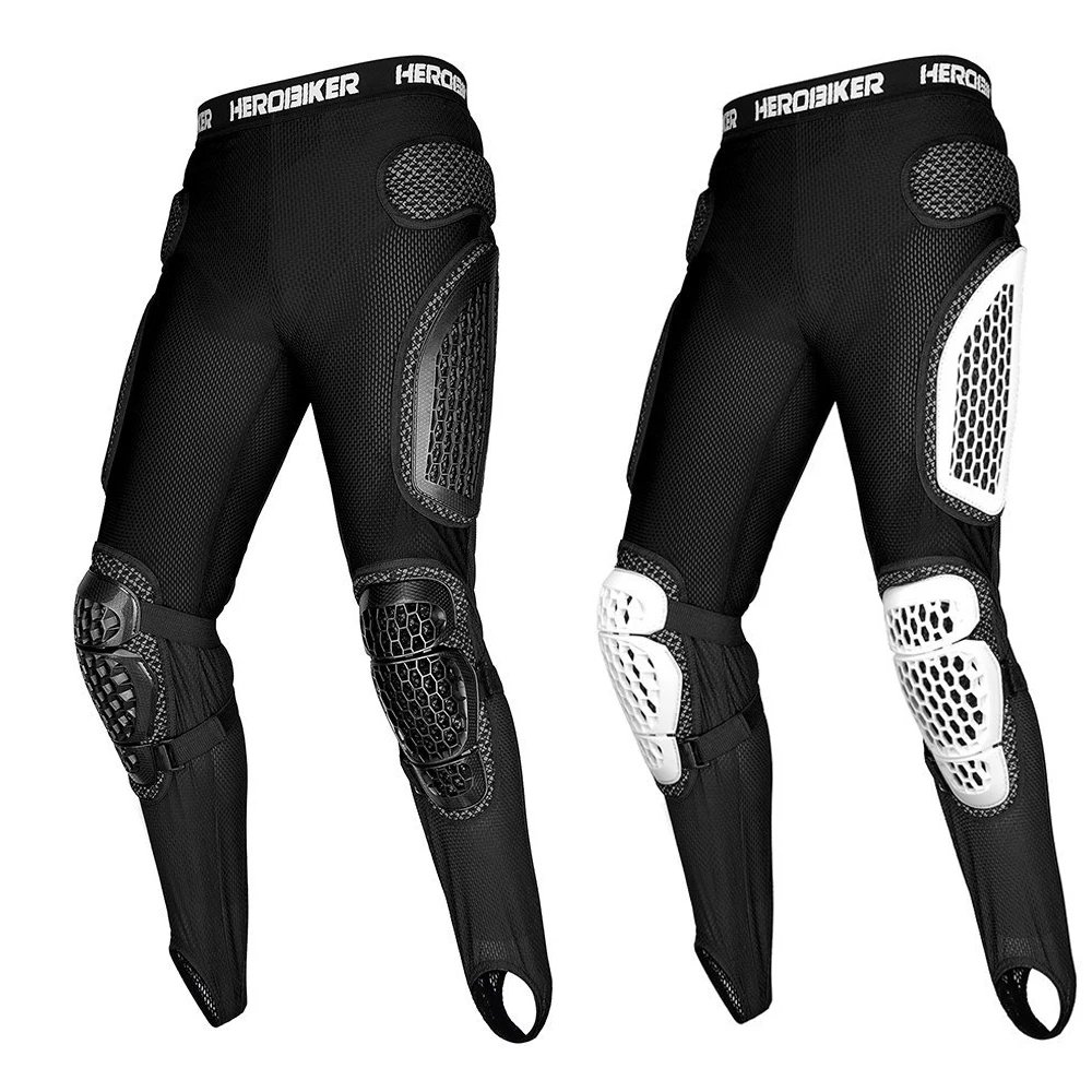 Men's Motorcycle Armor Trousers Summer Motocross Pants Long Armor Knee Crotch Hip Protection Motorbike Riding Racing Equipment