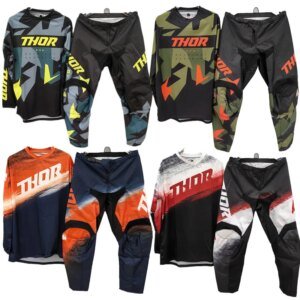 2026 Launchmode Futura Black / Red Gear Combo Motorcycle Sportswear Set Off-Road Motorcycle Combination