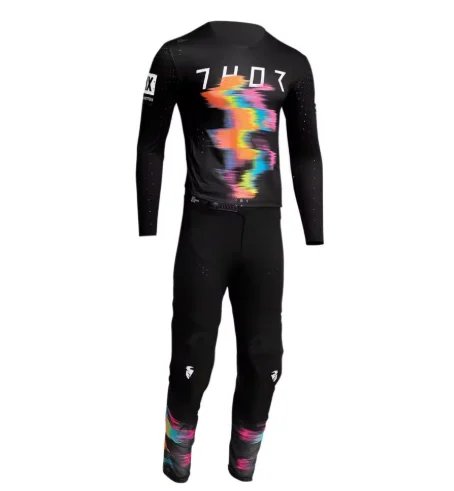 2026 Launchmode Futura Black / Red Gear Combo Motorcycle Sportswear Set Off-Road Motorcycle Combination