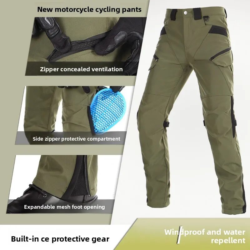 VOLERO 2025 Motorcycle Riding Pants Windproof Waterproof Breathable with Armor for Men Women