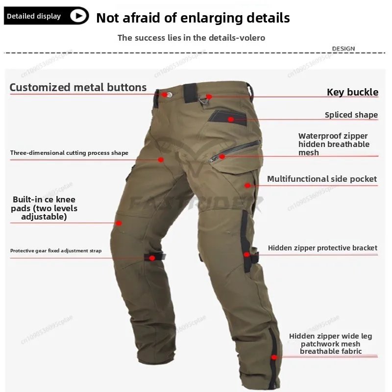 New Motorcycle Pants, Riding Jeans, Anti-fall, Classic Motorcycle Rider Pants, Racing Pants for All Seasons
