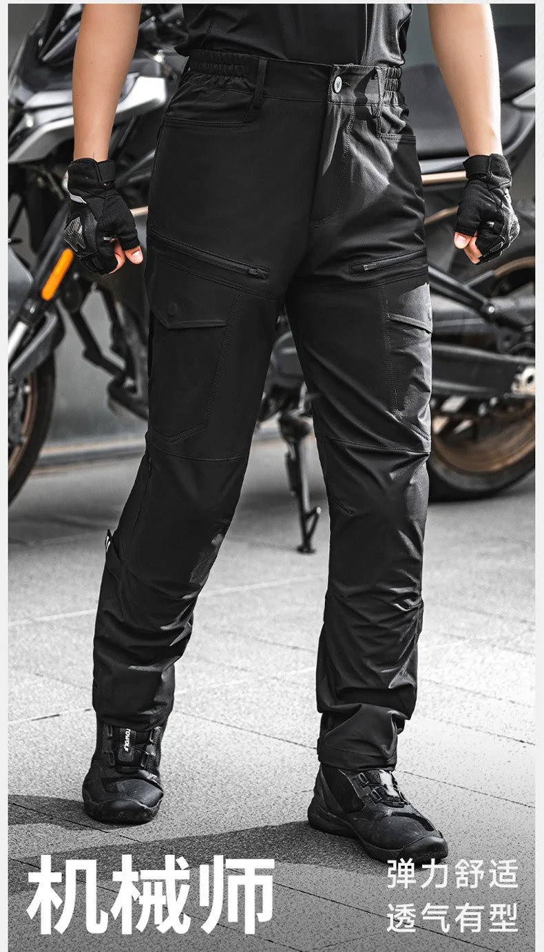 Motowolf CE Approval Motorcycle Pants Summer Breathable Moto Pants Elastic Riding Pants Motocross Trousers for Men Women