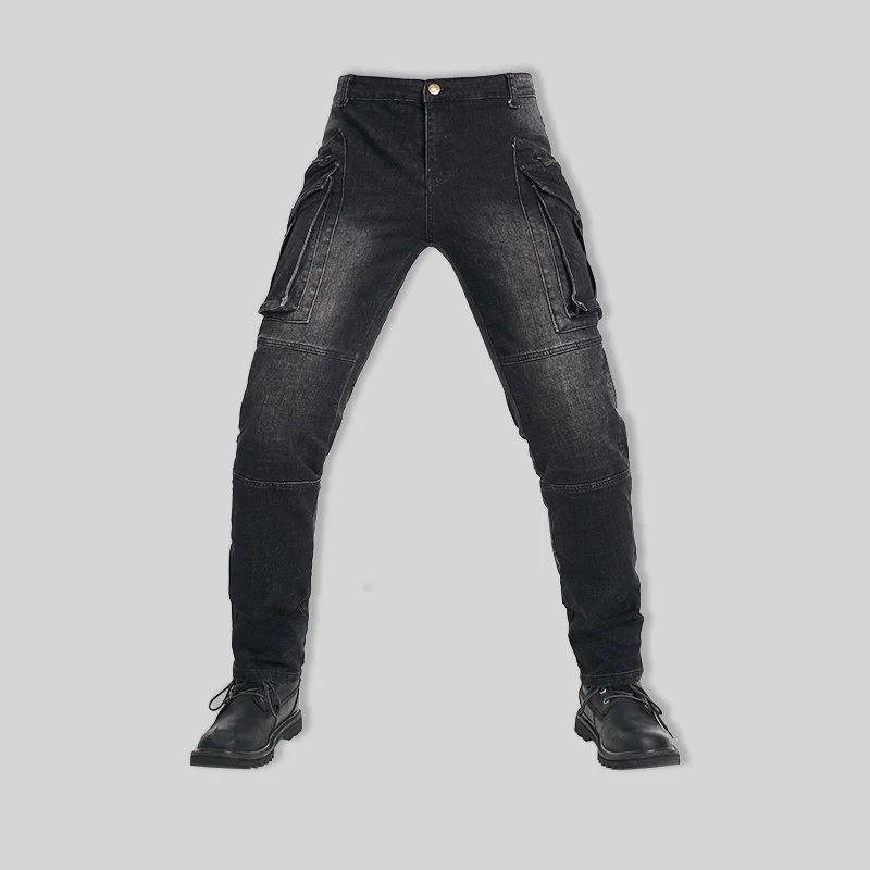 Moto Jeans Motorcycle Pants Protective Gear Trousers With Protect Gears Summer Anti Drop Riding Pants knee pad Multiple pockets