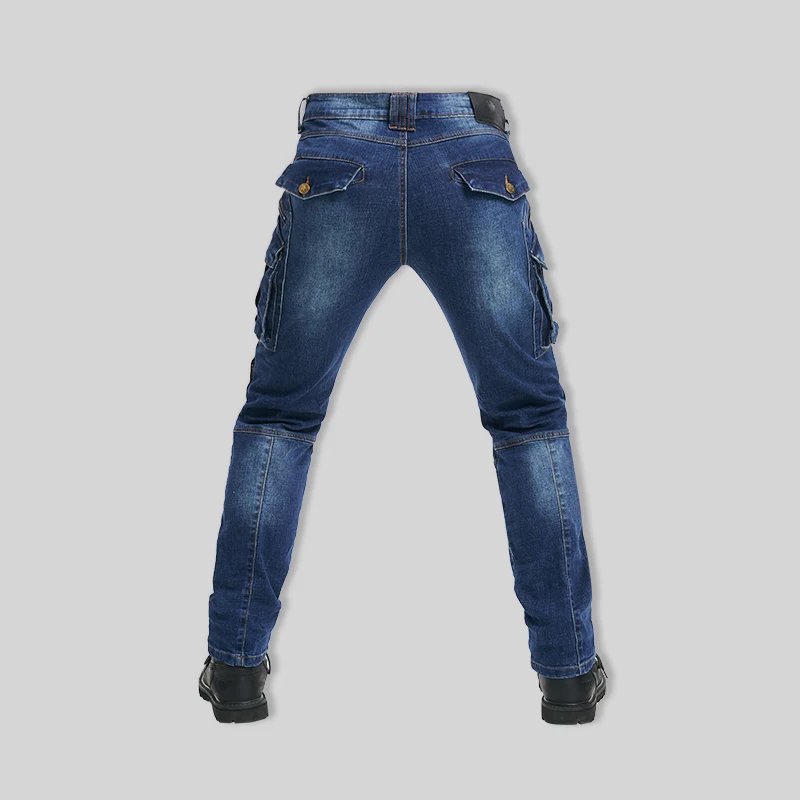 Moto Jeans Motorcycle Pants Protective Gear Trousers With Protect Gears Summer Anti Drop Riding Pants knee pad Multiple pockets
