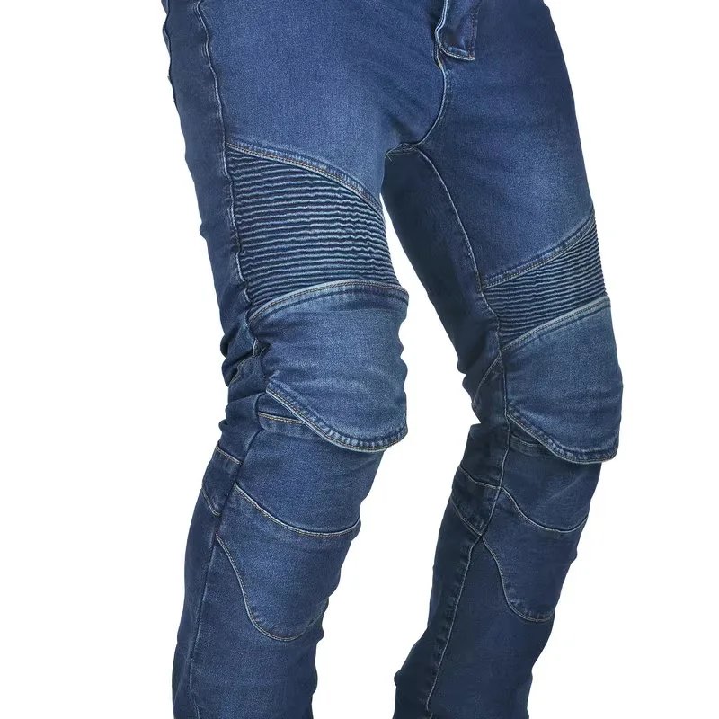 New Motorcycle Black Rider Racing Pants Men All Seasons Straight Elastic Denim Motorcycle Anti-fal Level 2 Gears Riding Jeans New Motorcycle Black Rider Racing Pants Men All Seasons Straight Elastic Denim Motorcycle Anti-fal Level 2 Gears Riding Jeans