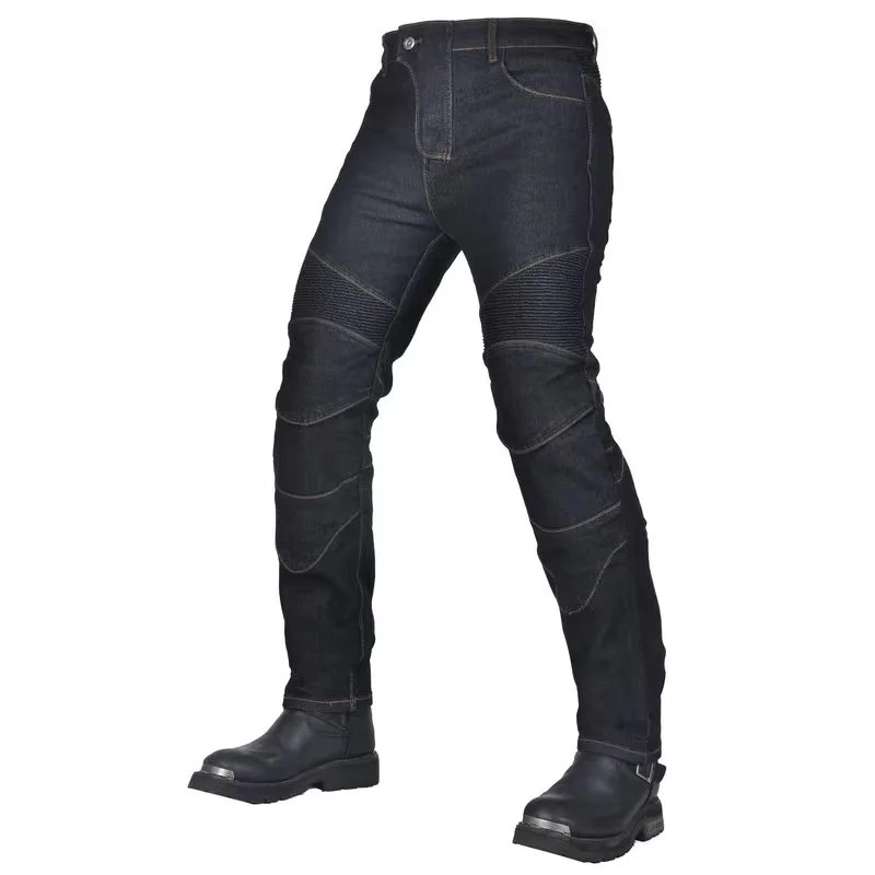 New Motorcycle Black Rider Racing Pants Men All Seasons Straight Elastic Denim Motorcycle Anti-fal Level 2 Gears Riding Jeans New Motorcycle Black Rider Racing Pants Men All Seasons Straight Elastic Denim Motorcycle Anti-fal Level 2 Gears Riding Jeans