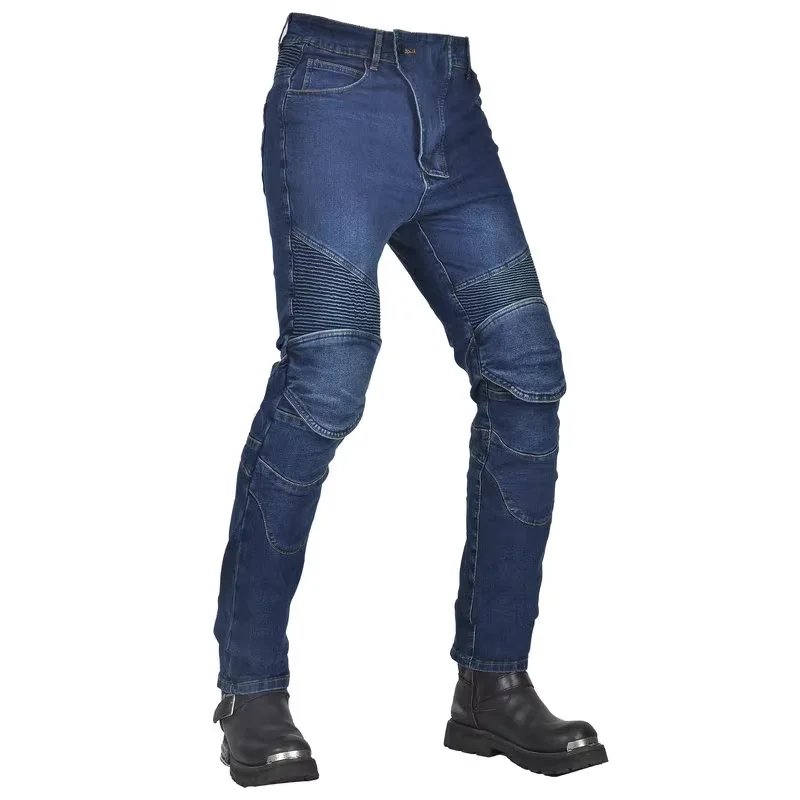 New Motorcycle Black Rider Racing Pants Men All Seasons Straight Elastic Denim Motorcycle Anti-fal Level 2 Gears Riding Jeans New Motorcycle Black Rider Racing Pants Men All Seasons Straight Elastic Denim Motorcycle Anti-fal Level 2 Gears Riding Jeans