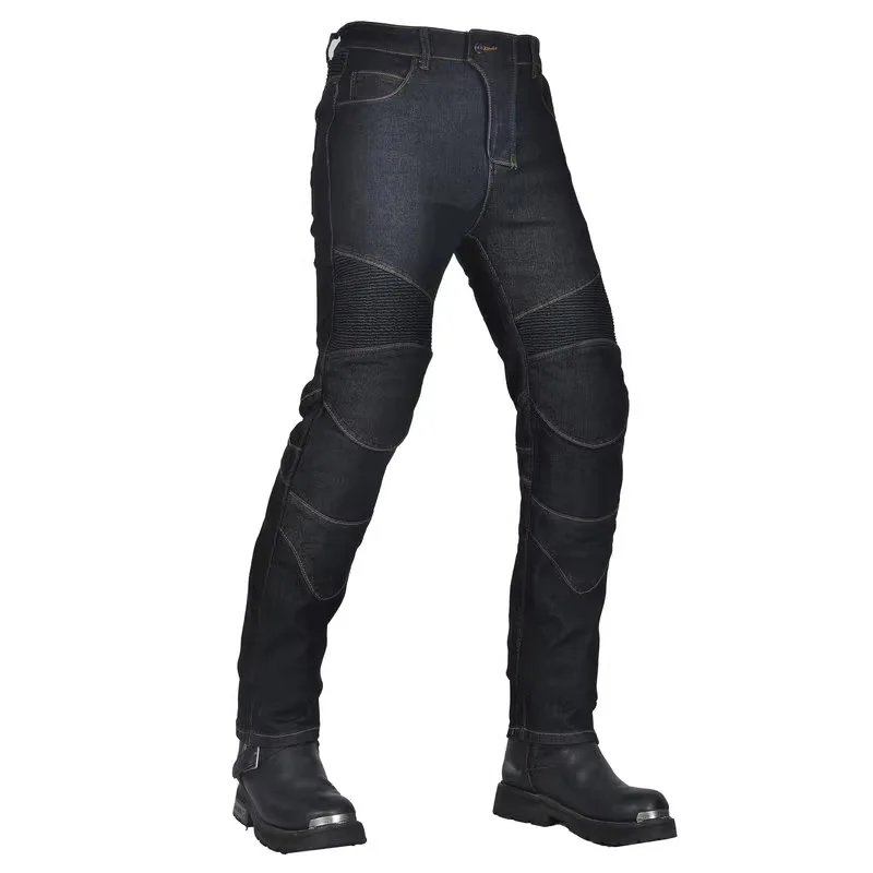 New Motorcycle Black Rider Racing Pants Men All Seasons Straight Elastic Denim Motorcycle Anti-fal Level 2 Gears Riding Jeans New Motorcycle Black Rider Racing Pants Men All Seasons Straight Elastic Denim Motorcycle Anti-fal Level 2 Gears Riding Jeans