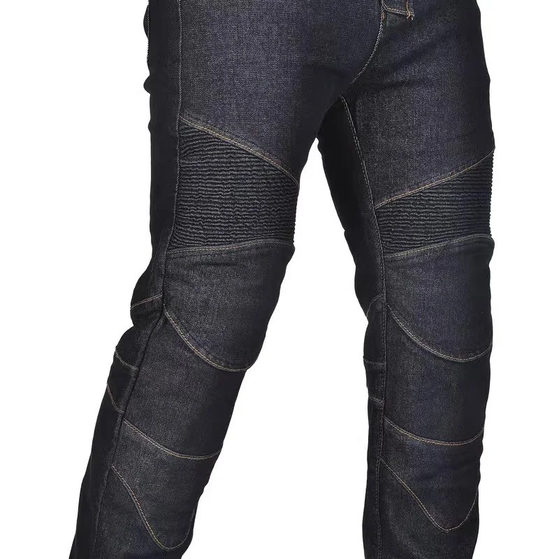 New Motorcycle Black Rider Racing Pants Men All Seasons Straight Elastic Denim Motorcycle Anti-fal Level 2 Gears Riding Jeans New Motorcycle Black Rider Racing Pants Men All Seasons Straight Elastic Denim Motorcycle Anti-fal Level 2 Gears Riding Jeans