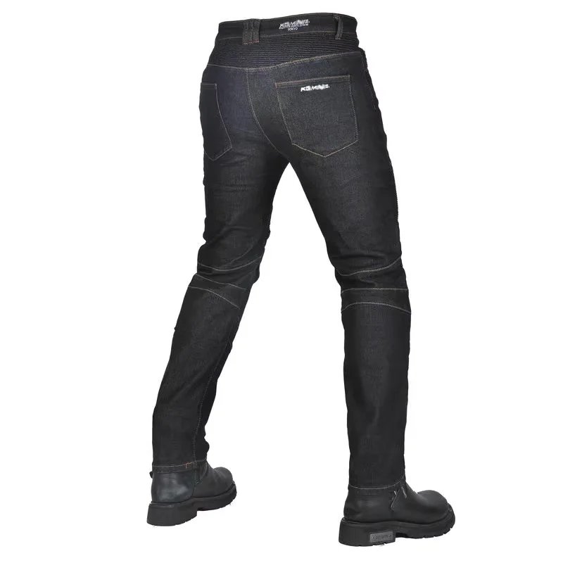 New Motorcycle Black Rider Racing Pants Men All Seasons Straight Elastic Denim Motorcycle Anti-fal Level 2 Gears Riding Jeans New Motorcycle Black Rider Racing Pants Men All Seasons Straight Elastic Denim Motorcycle Anti-fal Level 2 Gears Riding Jeans