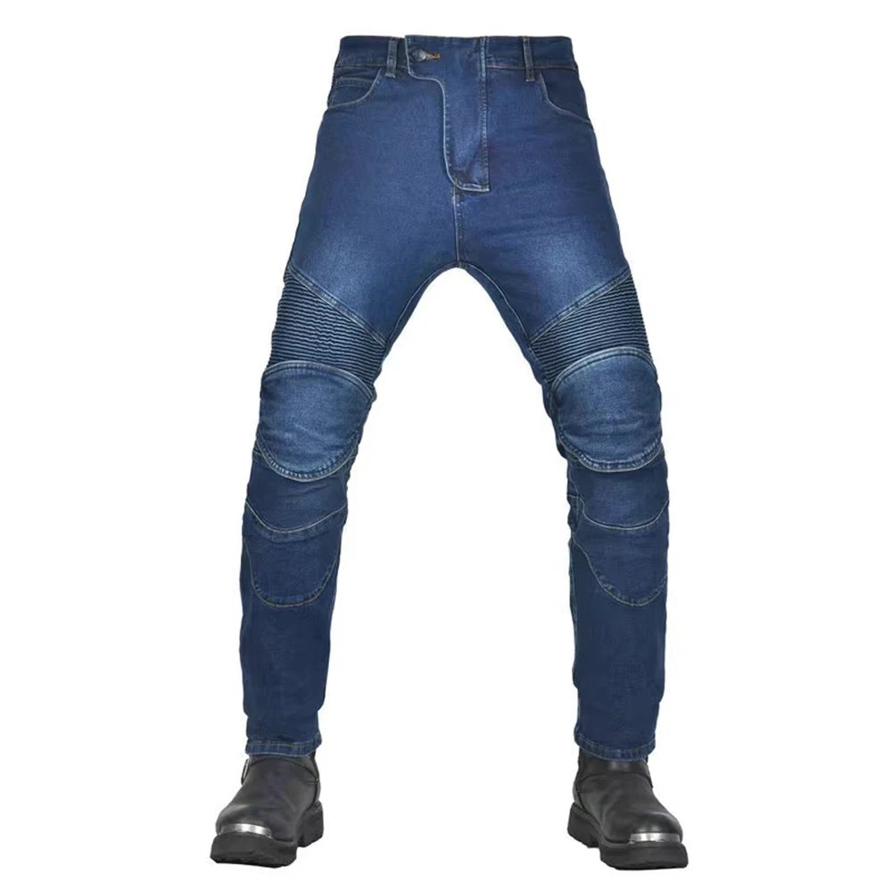 New Motorcycle Black Rider Racing Pants Men All Seasons Straight Elastic Denim Motorcycle Anti-fal Level 2 Gears Riding Jeans New Motorcycle Black Rider Racing Pants Men All Seasons Straight Elastic Denim Motorcycle Anti-fal Level 2 Gears Riding Jeans