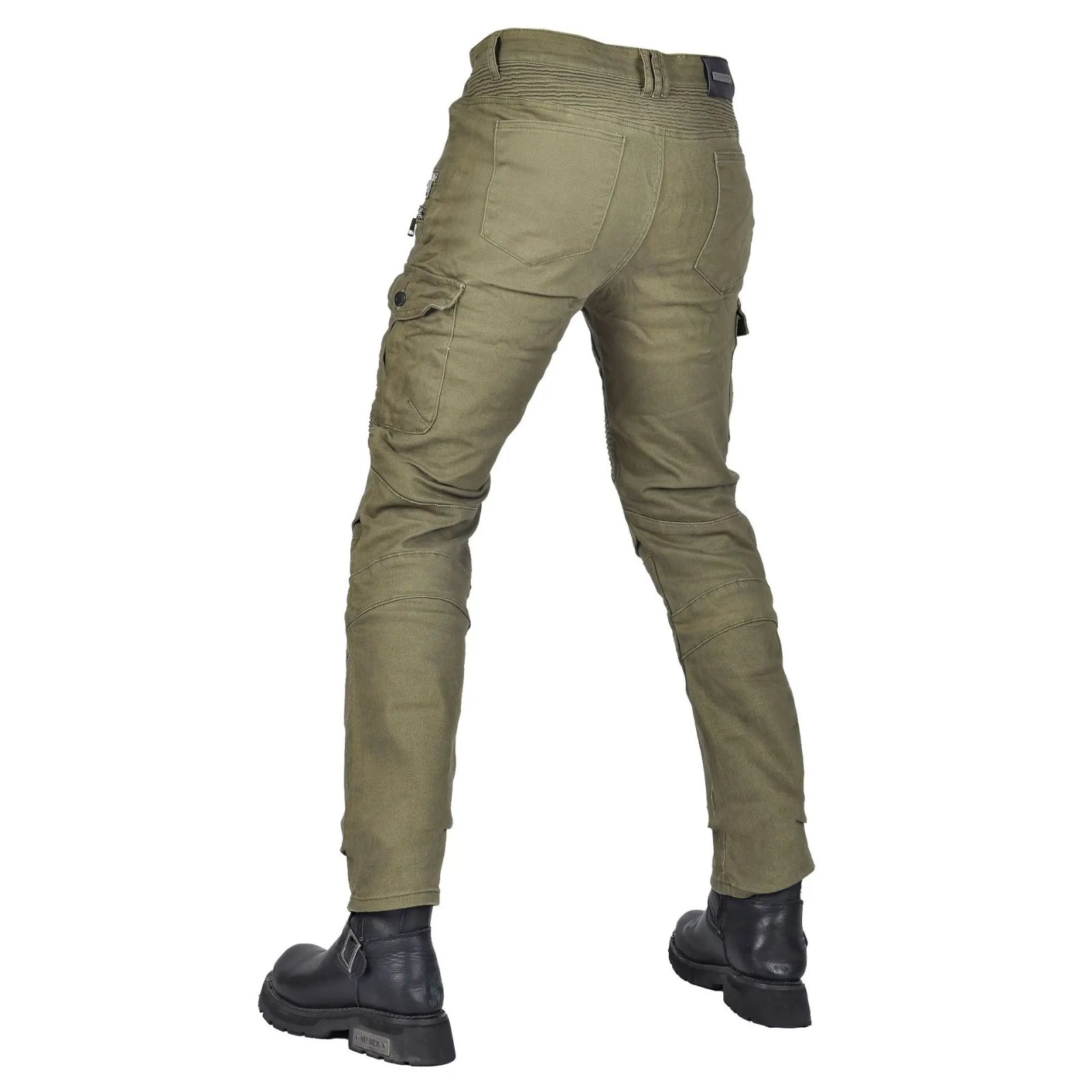 Four-Season Motorcycle Riding Pants Zipper Antifall Locomotive Motocross Racing Denim Jeans With CE Armoured Stretch Slim Fit