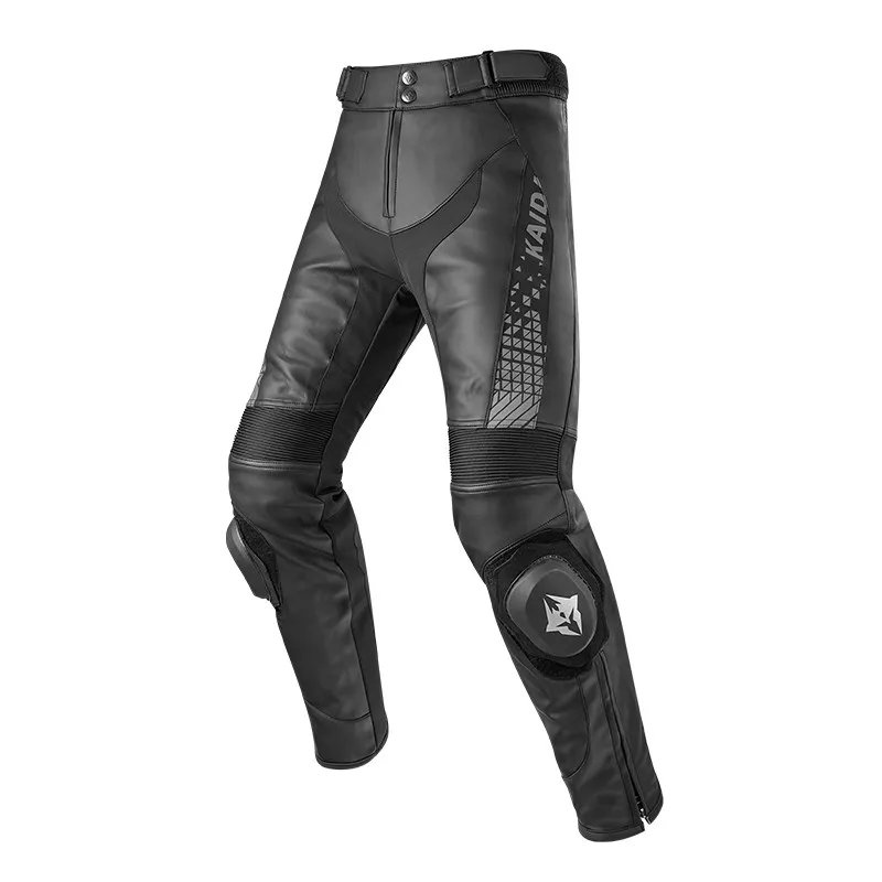 Motorcycle Riding Protective Pants Men Pants CE Certified Microfiber Leather Anti-fall Waterproof Wear-resistant Racing Trousers