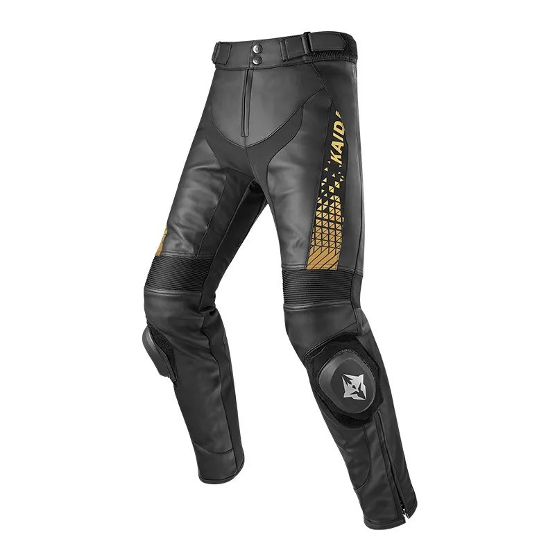 Motorcycle Riding Protective Pants Men Pants CE Certified Microfiber Leather Anti-fall Waterproof Wear-resistant Racing Trousers