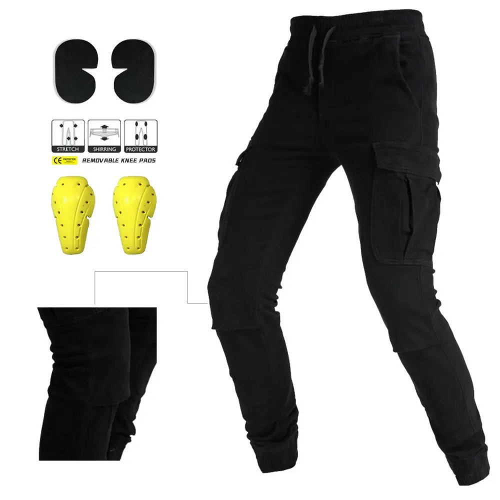 Motorcycle Pants Tear Resistant Moto Protection Camouflage Motocross Pants with CE Protective Gear Men Overalls Cargo Pants Men