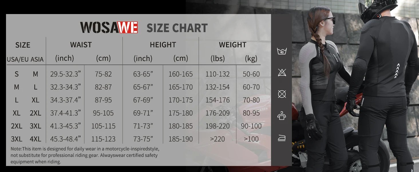 WOSAWE Men Motorcycle Pants Summer Motocross Pants Breathable Bicycle Bike Water-repellent Trousers Multi Purpose Pockets WOSAWE Men Motorcycle Pants Summer Motocross Pants Breathable Bicycle Bike Water-repellent Trousers Multi Purpose Pockets