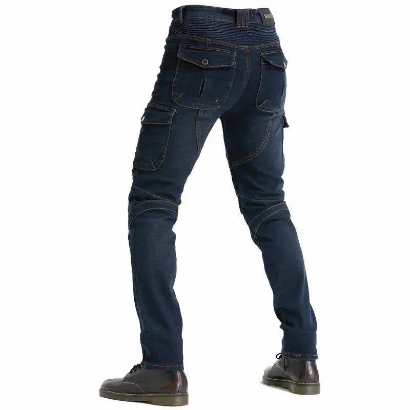New Men's Khaki Motocross Equipment Traveling Armor CE Certification Jeans Stretch Racing Road Motorcycle Outdoor Cycling Pants