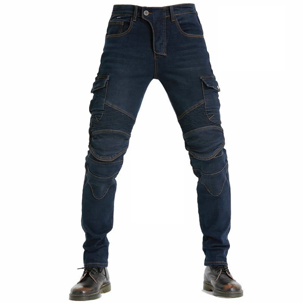 New Men's Khaki Motocross Equipment Traveling Armor CE Certification Jeans Stretch Racing Road Motorcycle Outdoor Cycling Pants