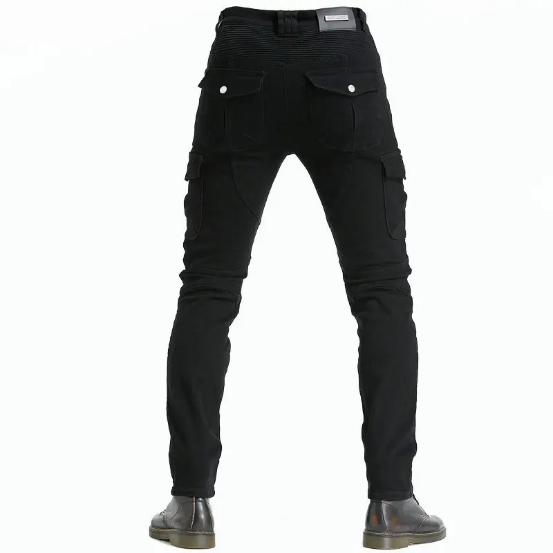 New Men's Khaki Motocross Equipment Traveling Armor CE Certification Jeans Stretch Racing Road Motorcycle Outdoor Cycling Pants