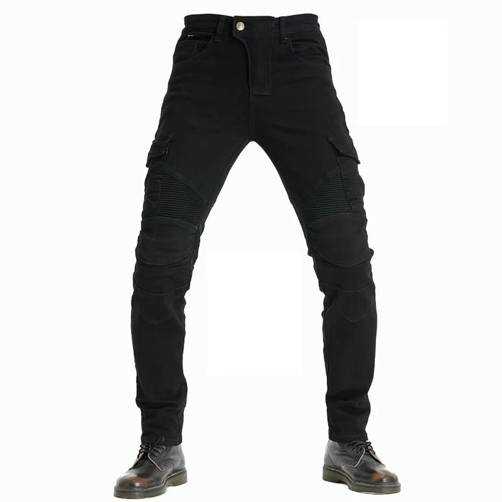 New Men's Khaki Motocross Equipment Traveling Armor CE Certification Jeans Stretch Racing Road Motorcycle Outdoor Cycling Pants