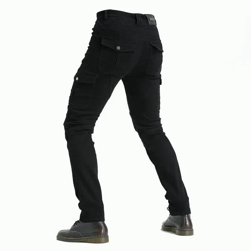 New Men's Khaki Motocross Equipment Traveling Armor CE Certification Jeans Stretch Racing Road Motorcycle Outdoor Cycling Pants