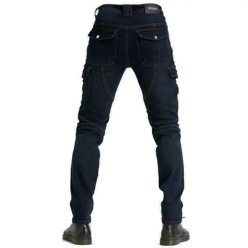 New Men's Khaki Motocross Equipment Traveling Armor CE Certification Jeans Stretch Racing Road Motorcycle Outdoor Cycling Pants