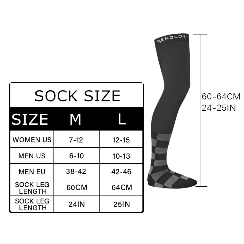 2025 MENDLOR Off-Road Motorcycle Riding Long Socks Eight Color Bicycle Riding Long Socks Fast Drying Breathable