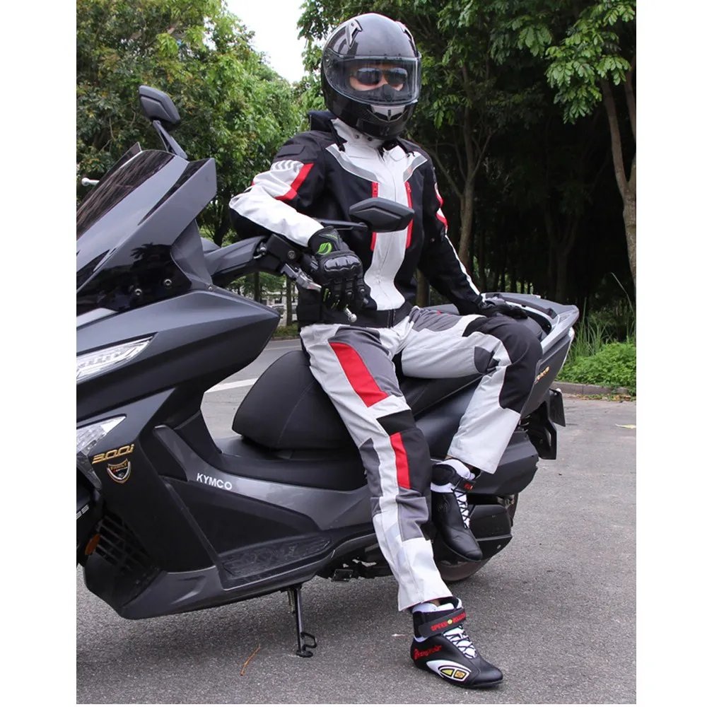 Motorcycle Pants Summer Breathable Winter Warm Motorbike Riding Protective Waterproof Trousers with Free Liner and Kneepads HP12