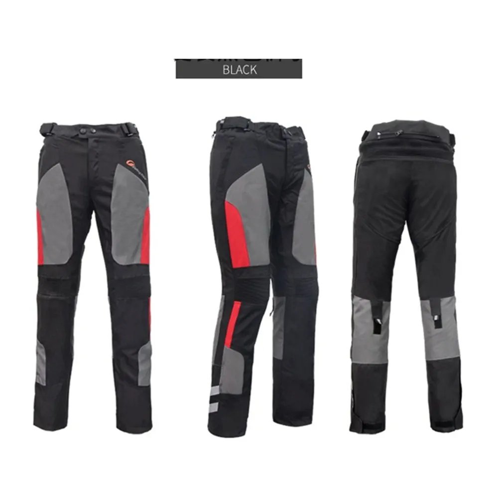 Motorcycle Pants Summer Breathable Winter Warm Motorbike Riding Protective Waterproof Trousers with Free Liner and Kneepads HP12