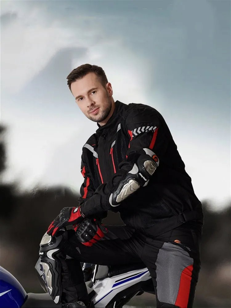 Motorcycle Pants Summer Breathable Winter Warm Motorbike Riding Protective Waterproof Trousers with Free Liner and Kneepads HP12