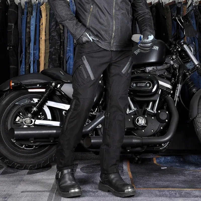 Waterproof Motorcycle Riding Pants All-Season Reflective Strip Adjustable Waistband Knee & Hip Pad for Outdoor Riding pants Waterproof Motorcycle Riding Pants All-Season Reflective Strip Adjustable Waistband Knee & Hip Pad for Outdoor Riding pants