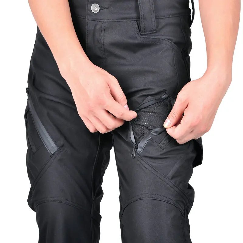 Waterproof Motorcycle Riding Pants All-Season Reflective Strip Adjustable Waistband Knee & Hip Pad for Outdoor Riding pants Waterproof Motorcycle Riding Pants All-Season Reflective Strip Adjustable Waistband Knee & Hip Pad for Outdoor Riding pants