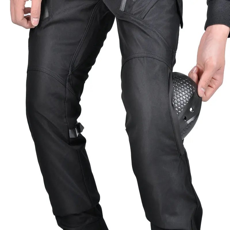 Waterproof Motorcycle Riding Pants All-Season Reflective Strip Adjustable Waistband Knee & Hip Pad for Outdoor Riding pants Waterproof Motorcycle Riding Pants All-Season Reflective Strip Adjustable Waistband Knee & Hip Pad for Outdoor Riding pants