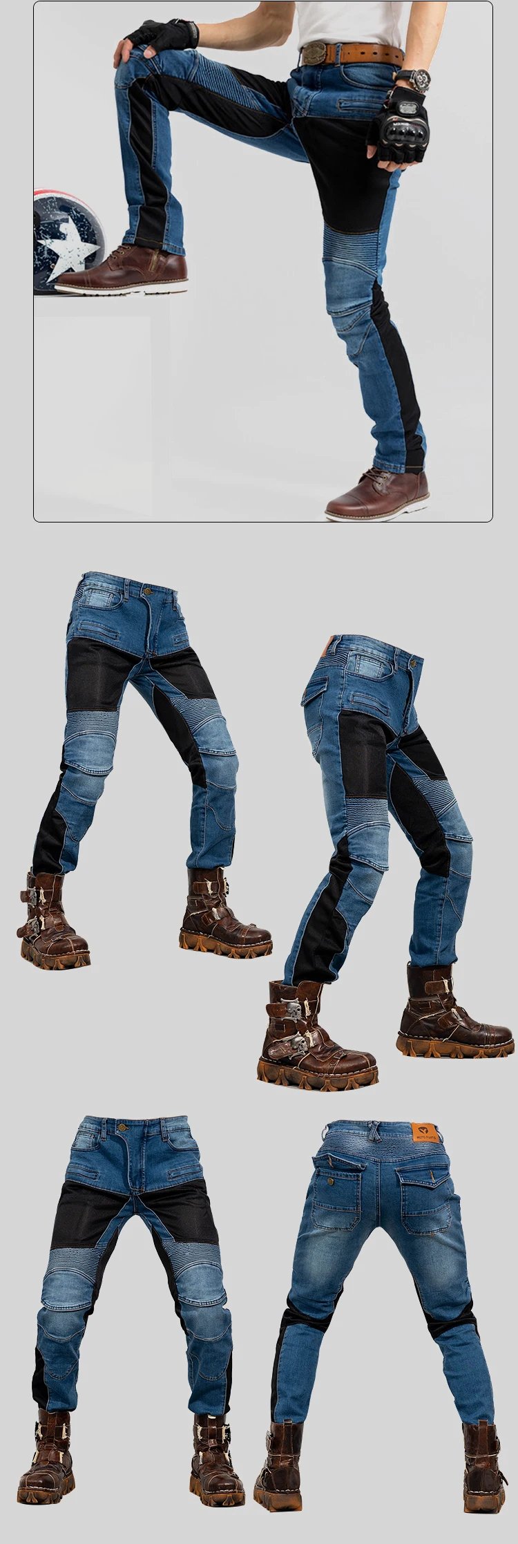 New style spring and summer breathable motorcycle riding pants rider anti-fall motorcycle jeans men and women protective gear New style spring and summer breathable motorcycle riding pants rider anti-fall motorcycle jeans men and women protective gear