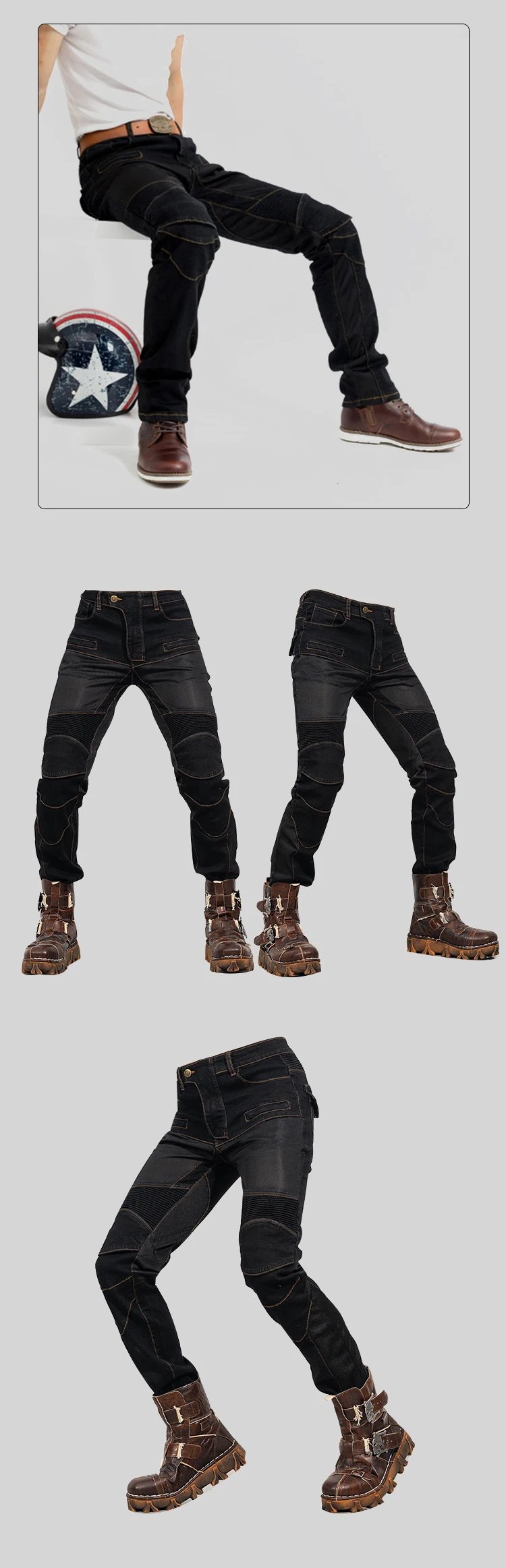 New style spring and summer breathable motorcycle riding pants rider anti-fall motorcycle jeans men and women protective gear New style spring and summer breathable motorcycle riding pants rider anti-fall motorcycle jeans men and women protective gear