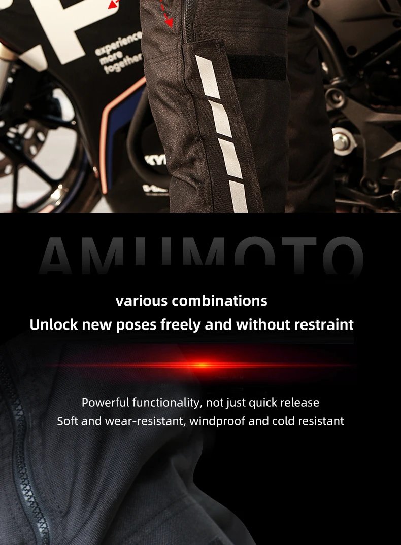 AMU Motorcycle Quick-Release Pants Winter Warm Motorbike Pants Men Women Windproof Anti-fall Motocross Quick Take Off Trousers AMU Motorcycle Quick-Release Pants Winter Warm Motorbike Pants Men Women Windproof Anti-fall Motocross Quick Take Off Trousers