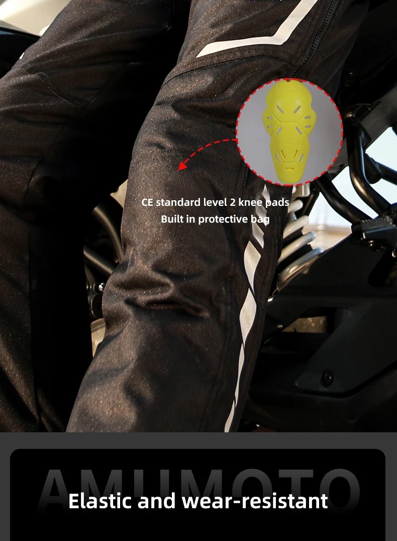 AMU Motorcycle Quick-Release Pants Winter Warm Motorbike Pants Men Women Windproof Anti-fall Motocross Quick Take Off Trousers AMU Motorcycle Quick-Release Pants Winter Warm Motorbike Pants Men Women Windproof Anti-fall Motocross Quick Take Off Trousers
