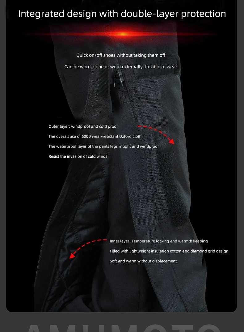 AMU Motorcycle Quick-Release Pants Winter Warm Motorbike Pants Men Women Windproof Anti-fall Motocross Quick Take Off Trousers AMU Motorcycle Quick-Release Pants Winter Warm Motorbike Pants Men Women Windproof Anti-fall Motocross Quick Take Off Trousers