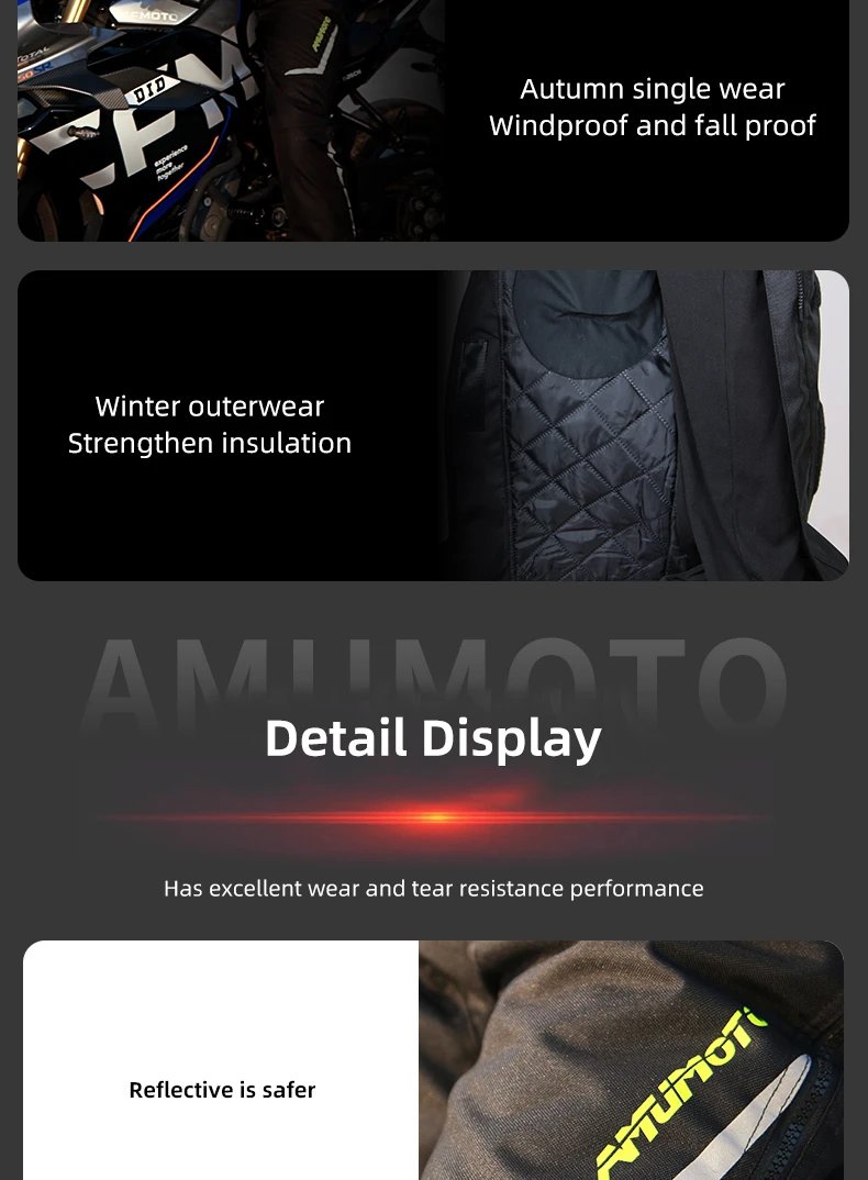AMU Motorcycle Quick-Release Pants Winter Warm Motorbike Pants Men Women Windproof Anti-fall Motocross Quick Take Off Trousers AMU Motorcycle Quick-Release Pants Winter Warm Motorbike Pants Men Women Windproof Anti-fall Motocross Quick Take Off Trousers