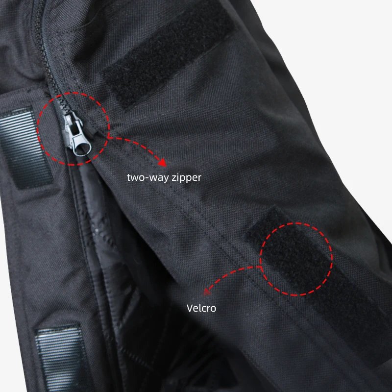 AMU Motorcycle Quick-Release Pants Winter Warm Motorbike Pants Men Women Windproof Anti-fall Motocross Quick Take Off Trousers